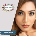 Ego Forest Coral Blue Gray contact lens