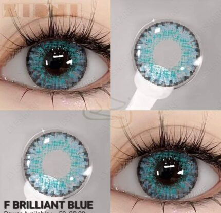 Brilliant Blue contact lens