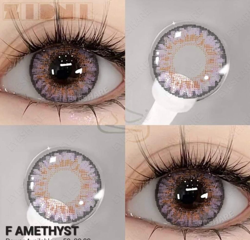 Brown Eyes Amethyst Contact Lens